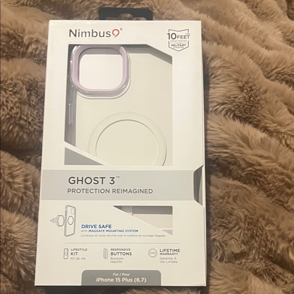 Ghost 3 iPhone 15 Plus Case - White